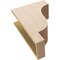 Ekena Millwork 7"W x 14"D x 21"H Classic Newport Rough Cedar Woodgrain TimberThane Corbel, Primed Tan CORUR07X14X21NEWRCPR - alternate 6